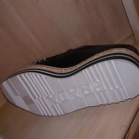 Authentic Prada Embellished Espadrille Sneakers - Picture 6 of 8